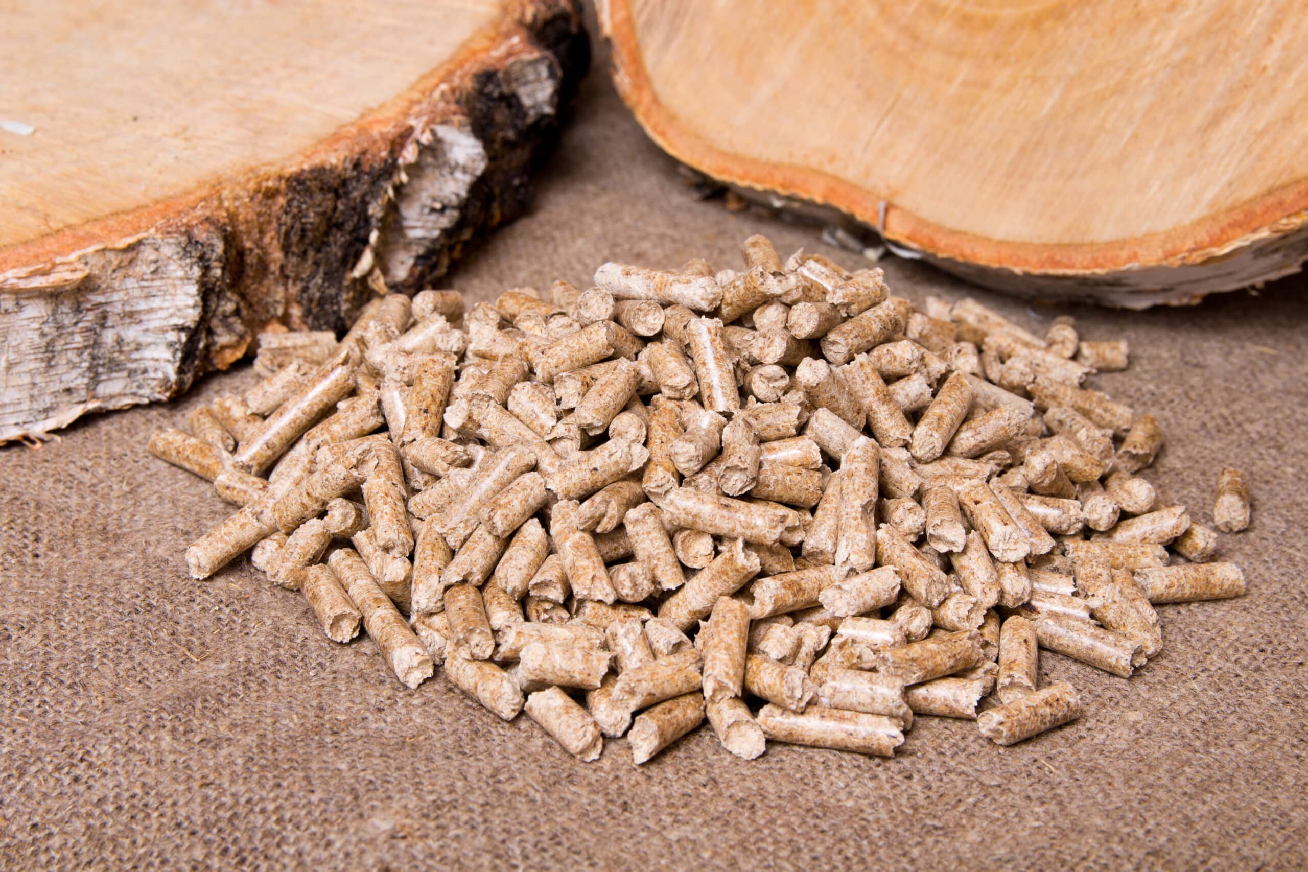 paletă de granule neutilizate