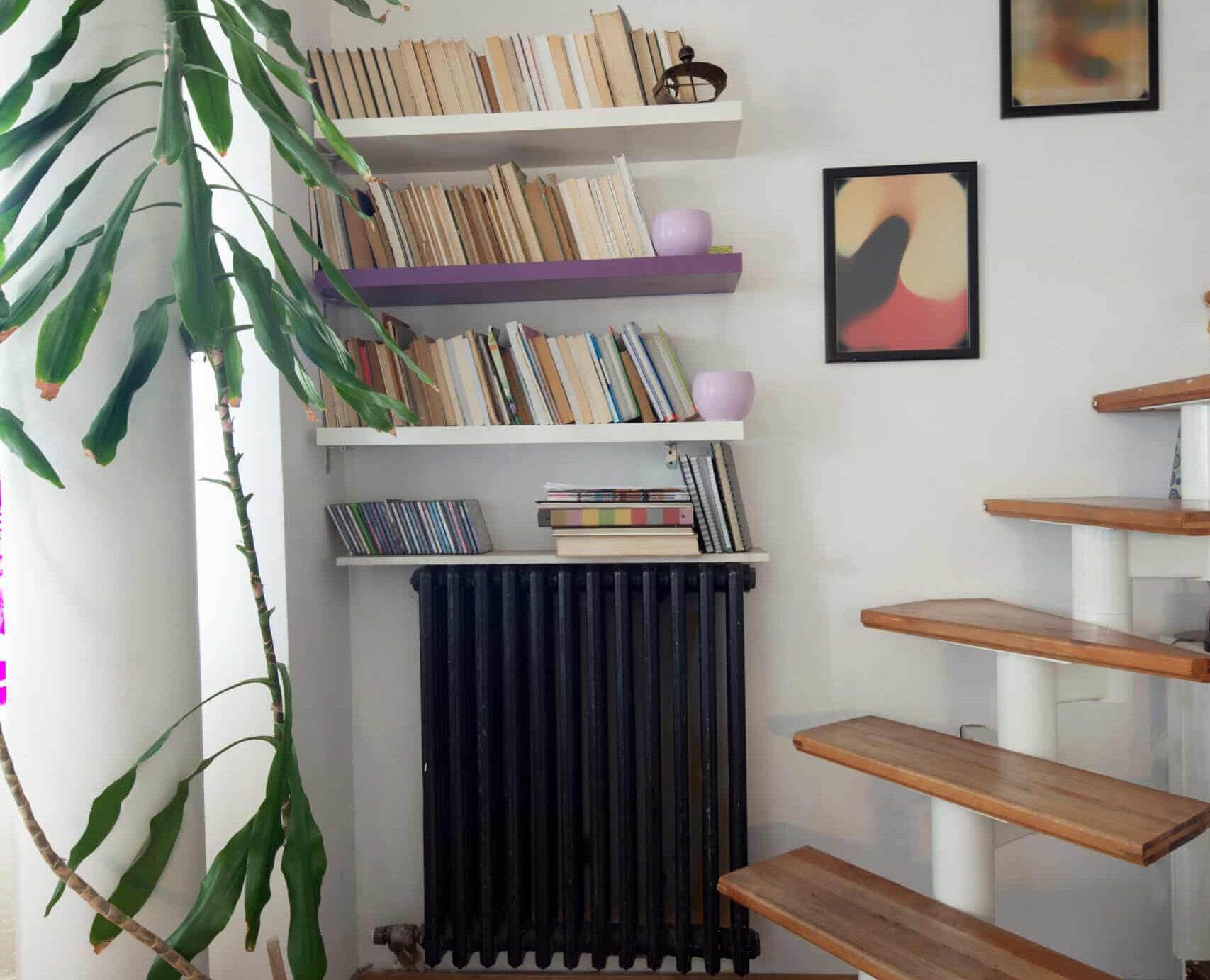 raft deasupra radiatorului